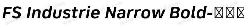 FS Industrie Narrow Bold字体转换